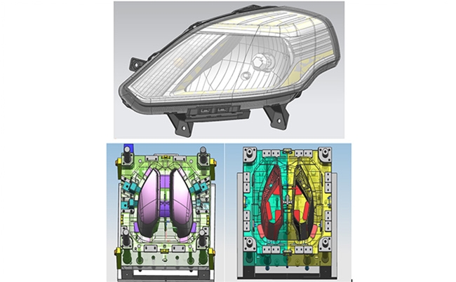 Passenger car front combination lights